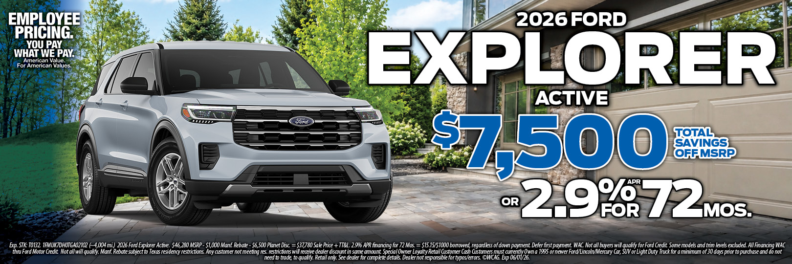 Planet Ford Spring Houston 45 Explorer Employee Pricing Special