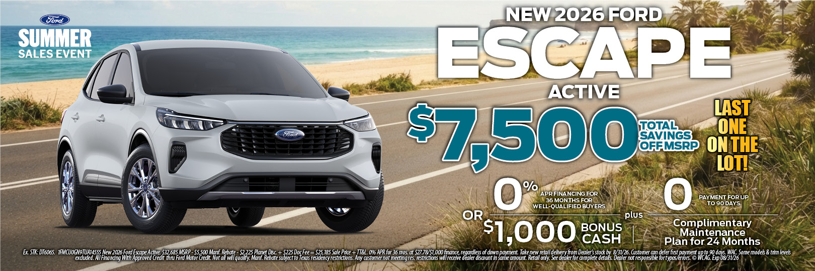New Ford Escape Special Offers Houston