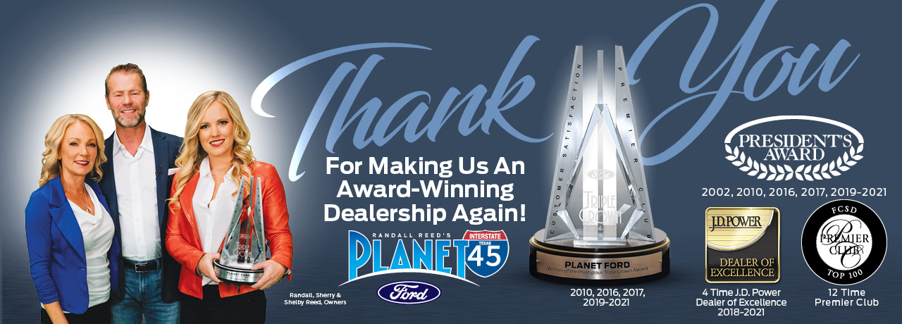 Planet Ford Award Winning Customer Service