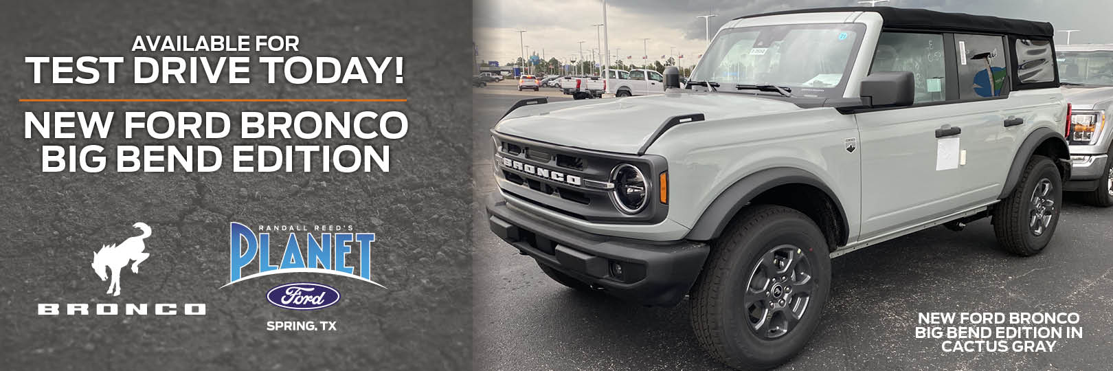 Ford Bronco available!