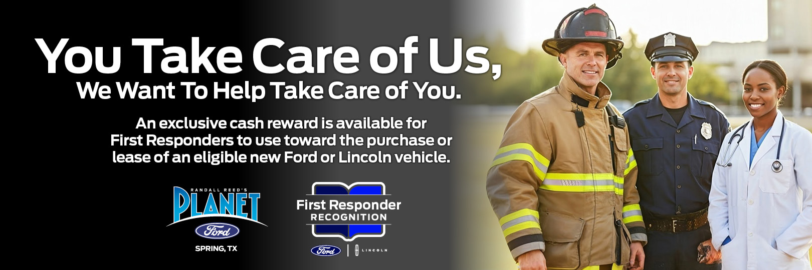 Ford Vehicle First Responders and Health Workers Offer