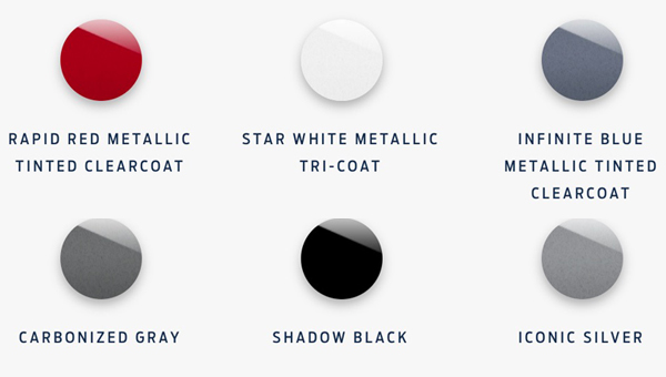 Mach E Color Pallette